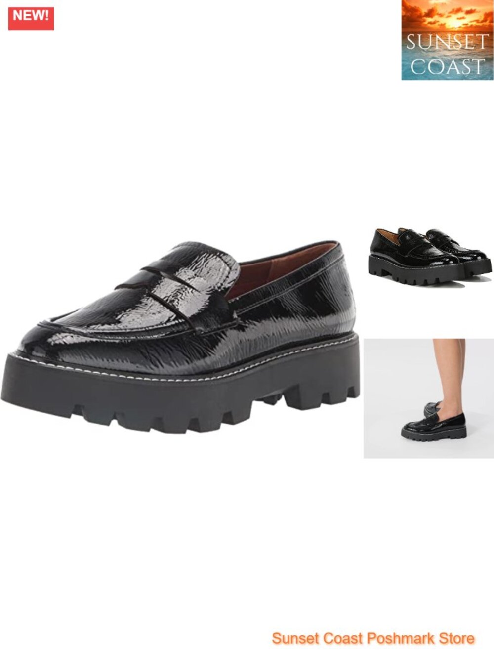 Franco Sarto Women's Balin Lug Sole Chunky Loafers Slip-On